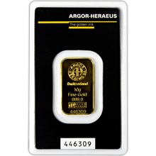 Náhled - Argor Heraeus SA 10 gramů - Investiční zlatý slitek